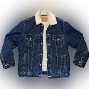 Vintage Levi’s Denim Sherpa trucker jacket